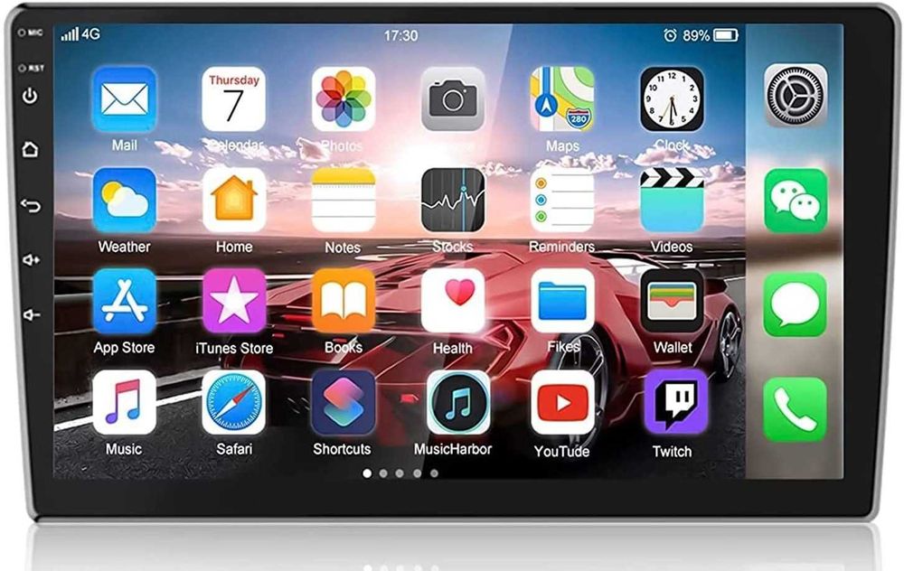 Навигация Мултимедия за кола 9 инча двоен дин за автомобил бус Android