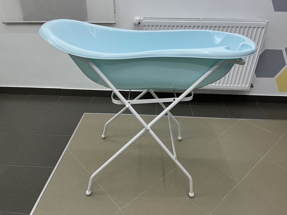 Set Cadita 102 cm cu suport metalic si suport