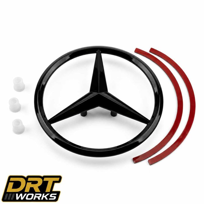 Emblemă Portbagaj Mercedes-Benz Negru Lucios A-Class C-Class E-Class CLA CLS GLA GLC GLE S-Class