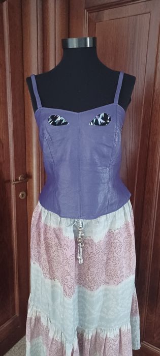 Top din piele naturala