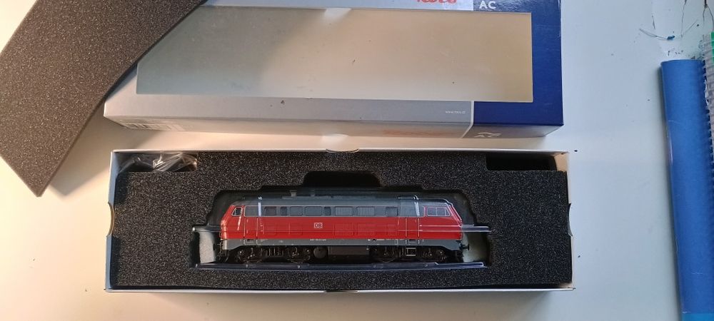 Locomotiva digitală SUNET Roco DB BR 218 machetă trenuleț electric HO