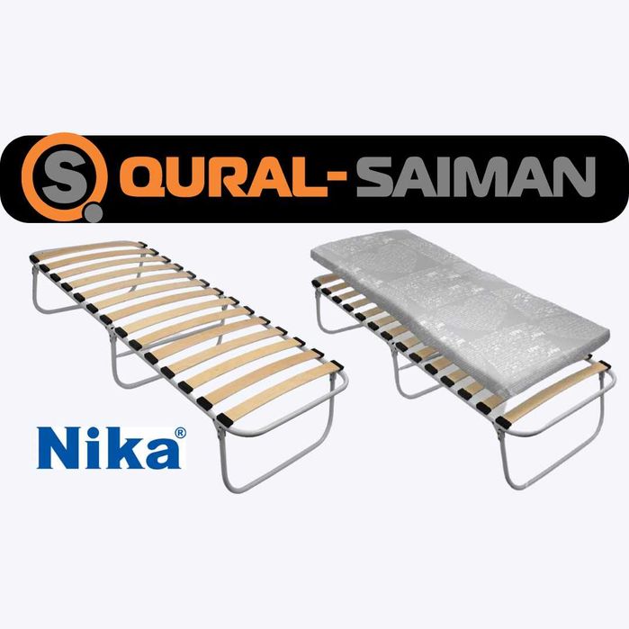 Кровать раскладная с ортопедическим основанием Nika (раскладушка)