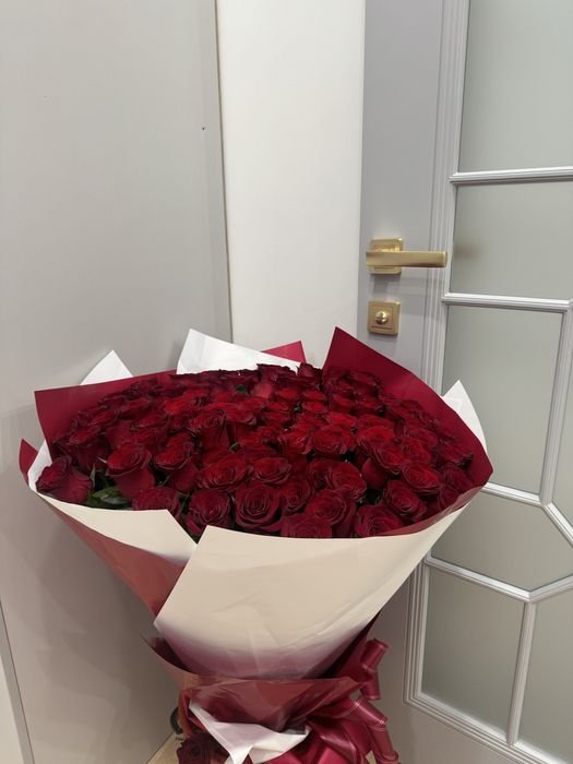 101 метровые розы свежие