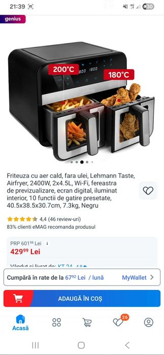 Friteuza aer cald Leihmann