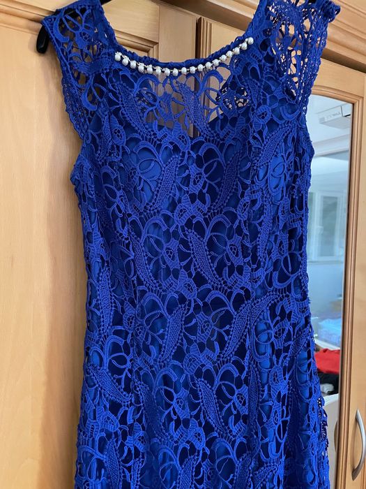 Синя официална рокля