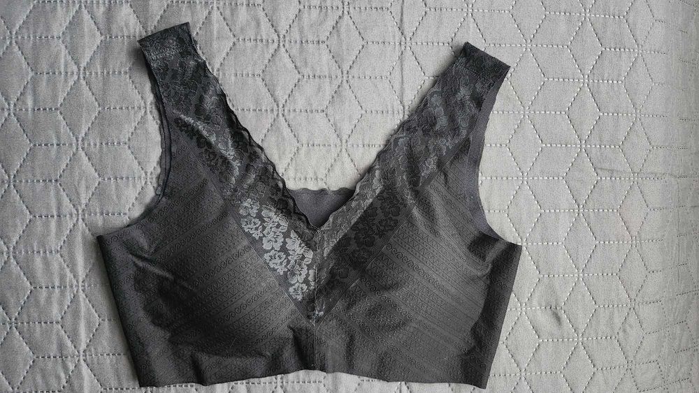 Дамски потник с ликра - черен и бежав