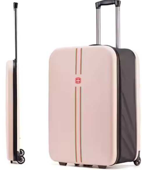 TROLER pliabil mare carcasa dura 2 roti 1 lacat maner telescopic ROZ