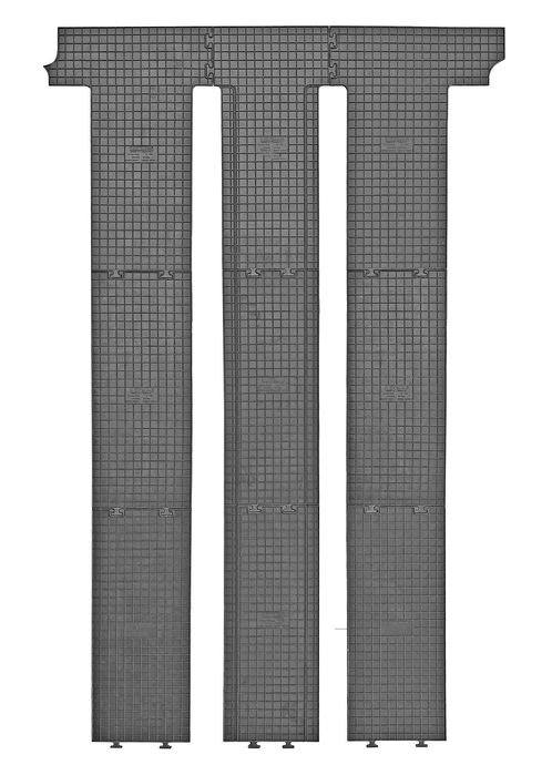 Set covorase auto din cauciuc VW T5 2010-2015, T6 Multivan 2015-; randul 2+3, Lung, model cu 6 sine, Comfortline, Highline; Scurt model cu 4 sine, Trendline, California, Negre