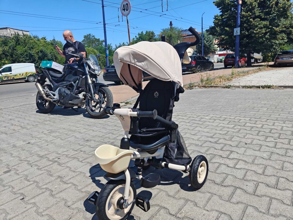 BYOX Детска триколка Flexy LUX бежов