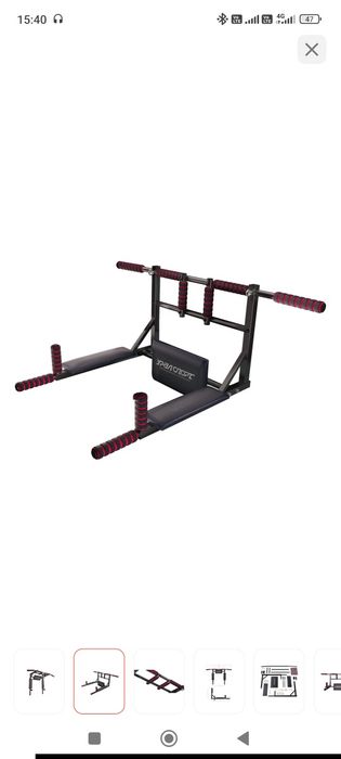 Тренажер брусья и турник