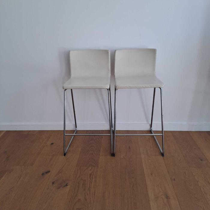 Set scaune bar de piele Ikea