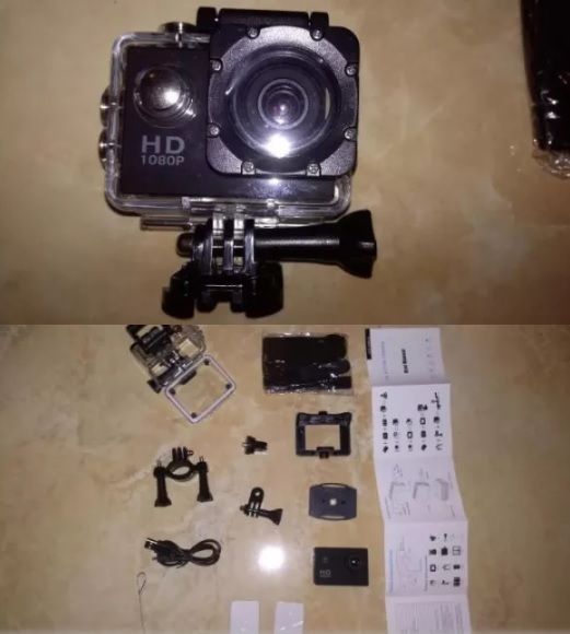 Нова ! Топ Цена !! Смарт Екшън Камера 1080p 16 MP GoPro с Аксесоари