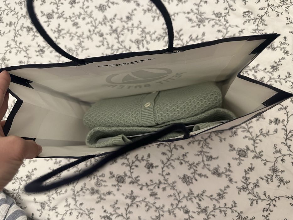 Cardigan Petit Bateau вязанный свитер  для девочки