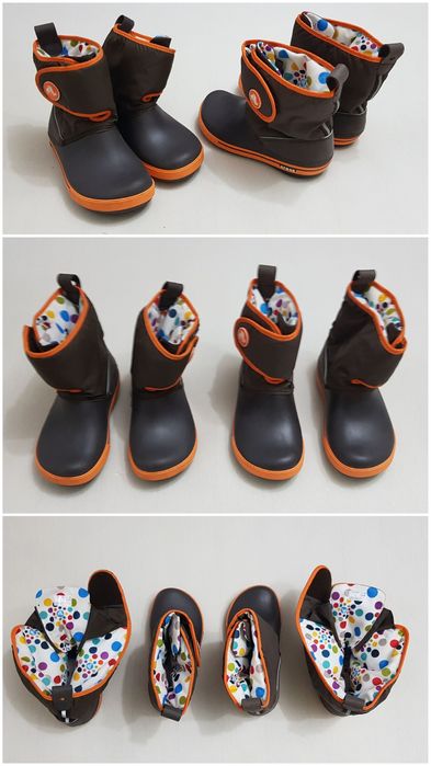 Ghete toamnă și iarnă CROCS Crocband II.5 Gust Boot Espresso nr 34, 35