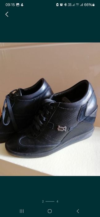 Кожанные ботильоны