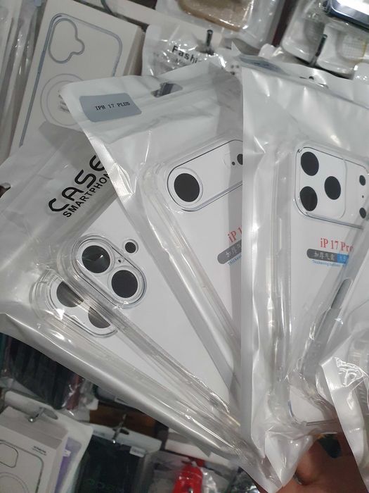 iPhone 17 , AIR , 17 Pro , 17 Pro Max  прозрачни силиконови гърбове