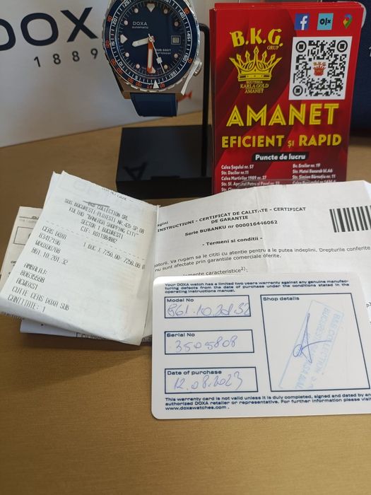 Ceas Doxa  Amanet BKG