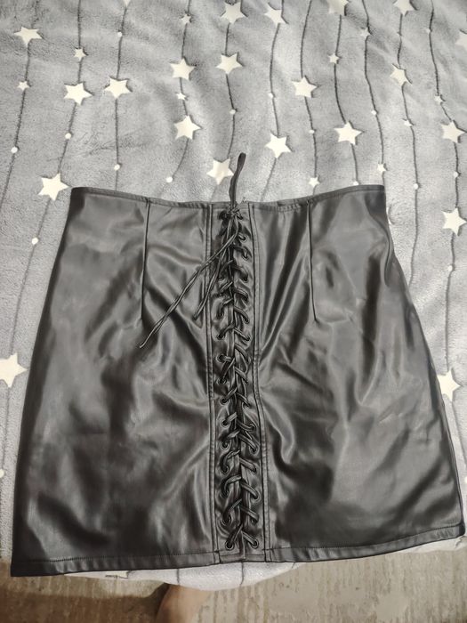 Юбка коженная бу