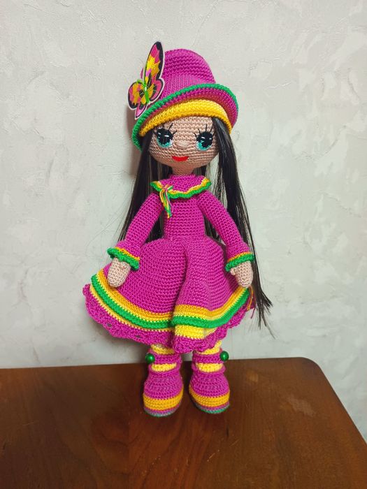 Вязаные игрушки .