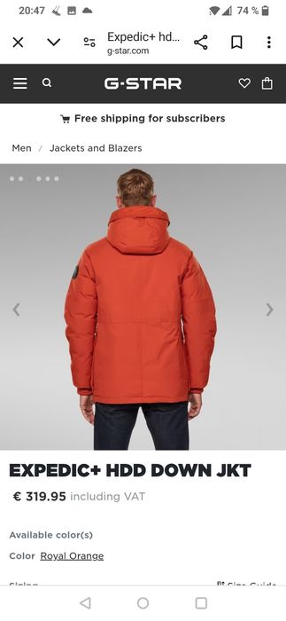 Geaca Gstar raw XS Nou original iarna