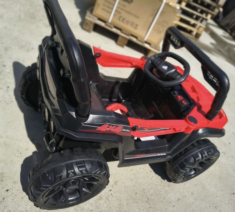 Masinuta electrica pentru copii Nichiduta 12V Off Road Race Red cu telecomanda 2.4G,faruri cu lumini LED, sunete,muzica
