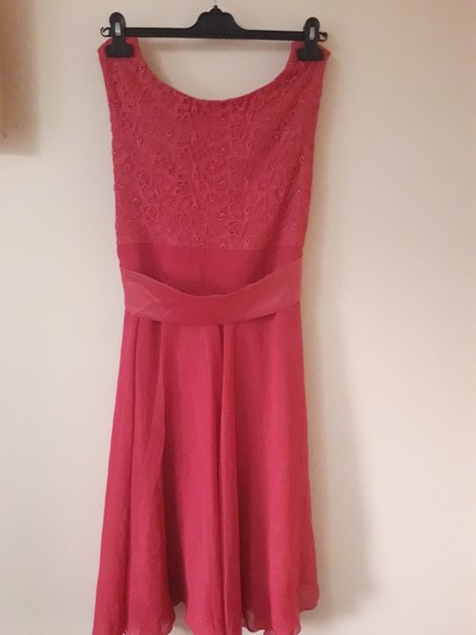 Rochie de  ocazie, dantelă cu voal