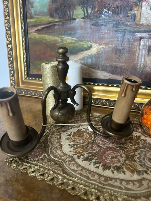 DN965 Consola aplica cu 2 brate bronz 19*20