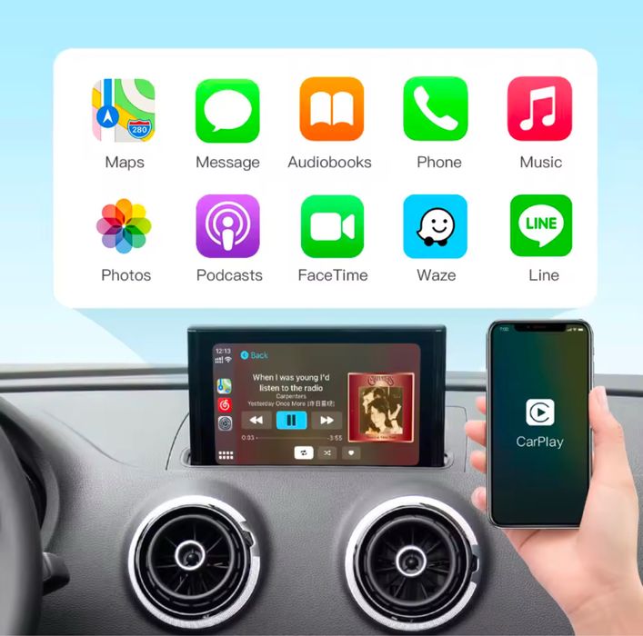 Interfata Carplay Android Auto Audi MMI 3G, A1, A3, A4, A5, A6, A7, Q5