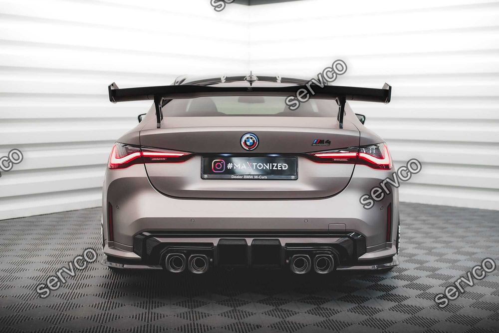 Prelungire bara spate Bmw Seria M4 G82 2021- v5 - Maxton Design Carbon