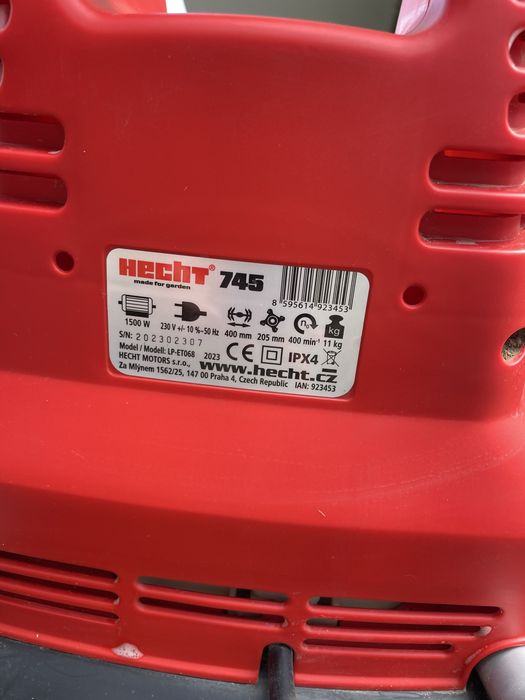 Електрическа мотофреза HECHT 745, 1500 W, 40см