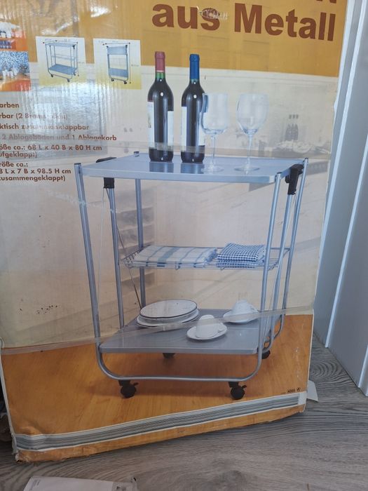 Нова метална количка за сервиране