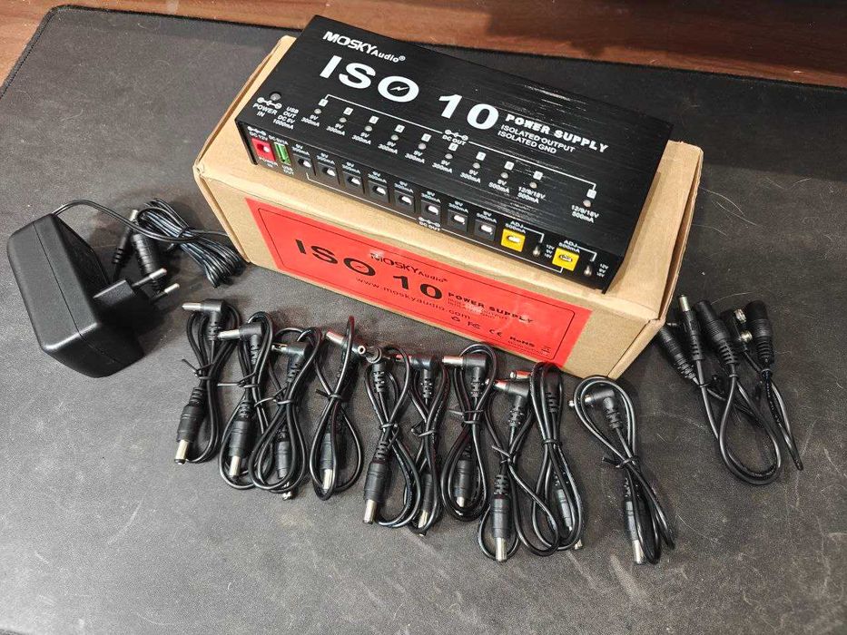 Блок питания для гитарных педалей эффектов, изолированный