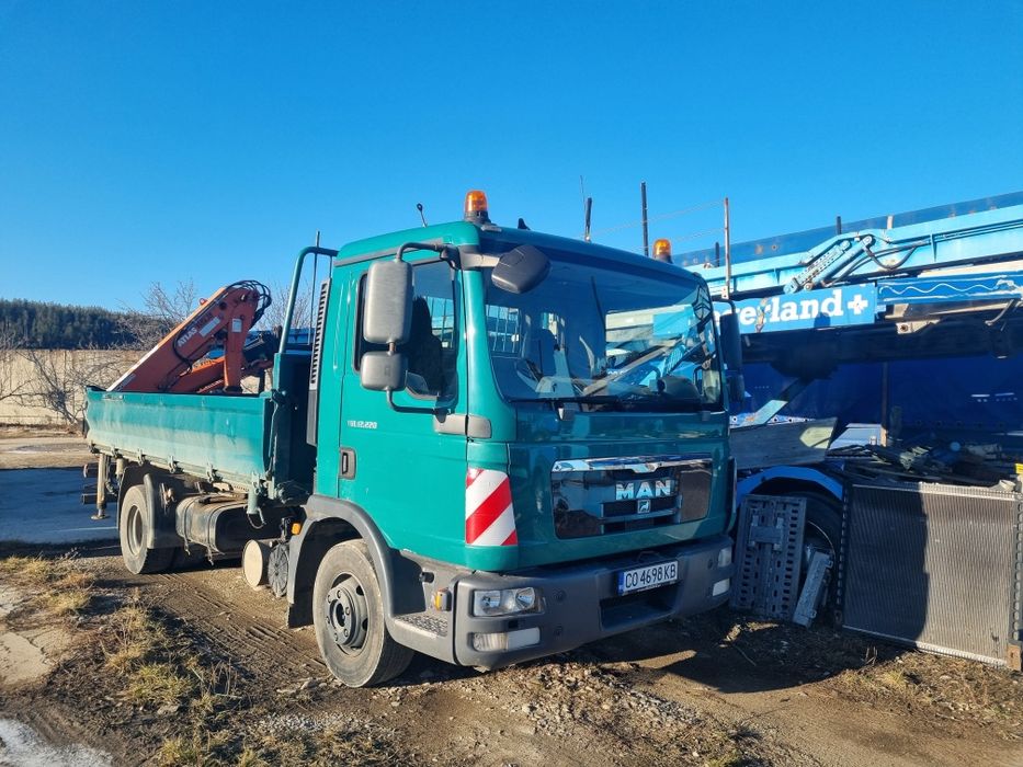 MAN TGL 12.220 Самосвал с кран