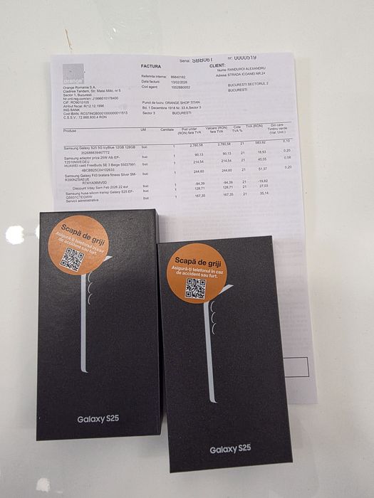 Samsung s25 5G BlueBlack Mint Icyblue 128Gb SIGILATE FACTURĂ GARANȚIE