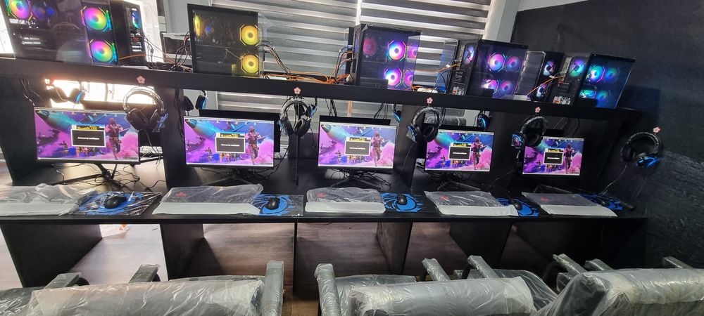 Game club uchun 10ta igravoy Kompyuterlar stol kreslo xammasi