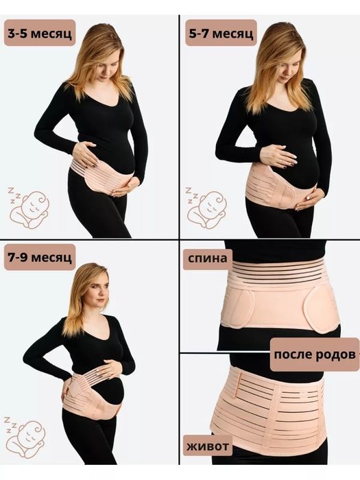 Бандаж для беременных до и послеродовой 4 в 1 корсет