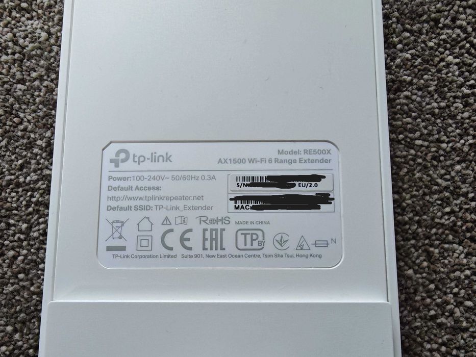 Range Extender TP-LINK RE500X, AX1500, Wi-Fi 6