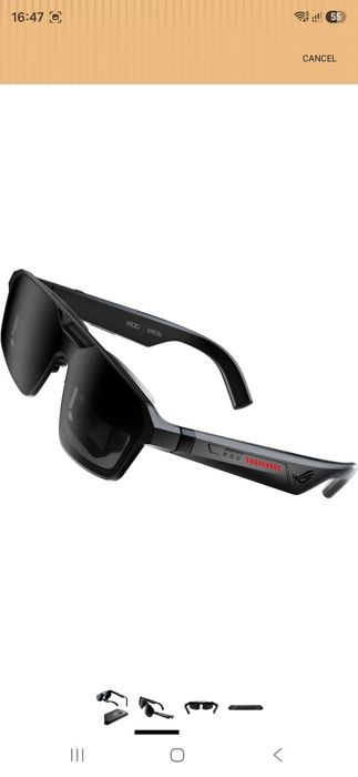 Asus ROG gaming Glasses R1 X Real