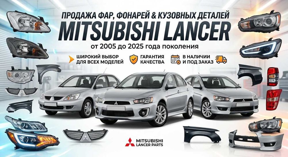 Фара фонари кузовные автозапчасти Mitsubishi Lancer