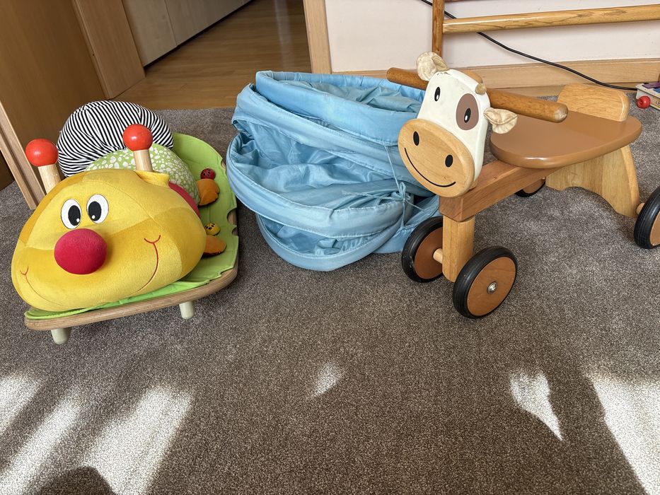 Balansoar, tricicleta,lemn jucarii tunel copii