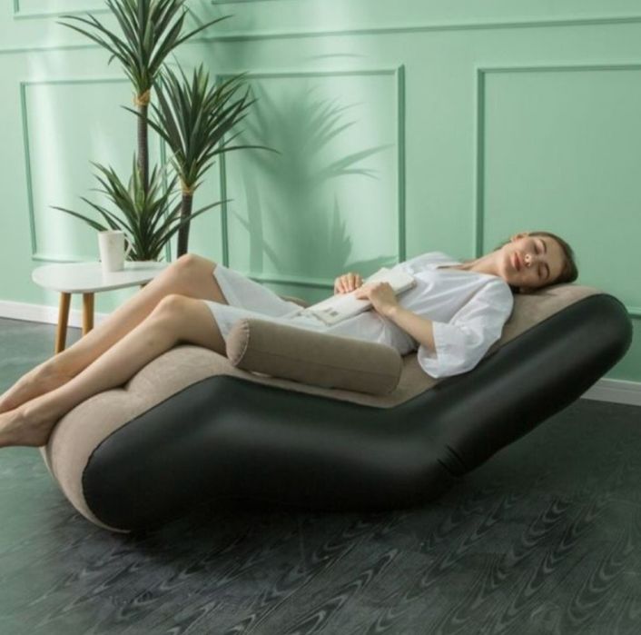 S-образен шезлонг с подлакътник