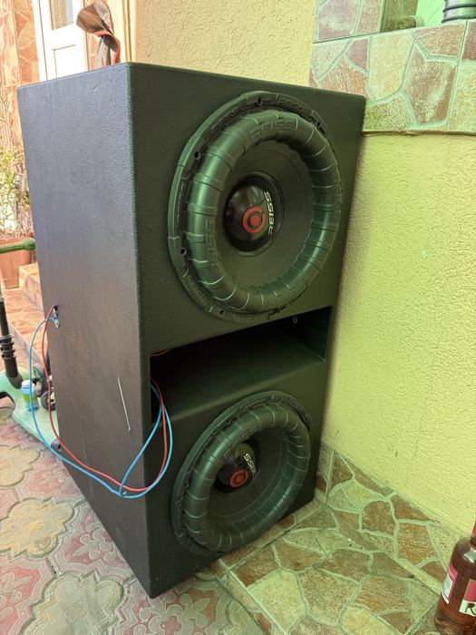 Subwoofer auto reiss 2x15 rs rx 15” pro 3.000w rms ca deaf bonce b2 helix gz hifonics pride