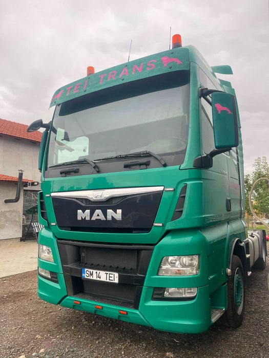 Cap tractor MAN TGX18.480 euro 6 2016 SI semiremorca mega SCHMITZ sasiu galvanizat