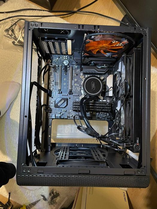 Kit PC - i9-9900K + 64GB RAM + mATX MSI Z370M (Wi-Fi) + Cooler AIO 240 + Carcasa cub modulara