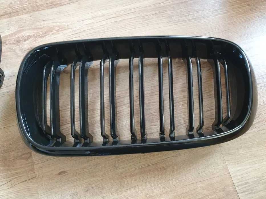 Grile nari duble Bmw X5 f15,X6 f16 negru lucios