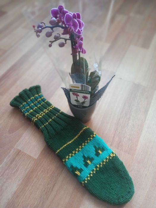 Ръчно плетени чорапи.