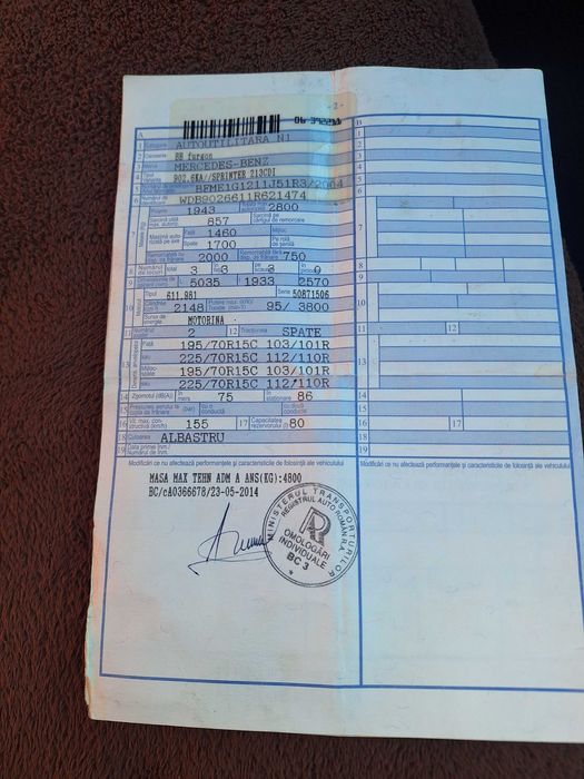 Vand Mercedes Sprinter213