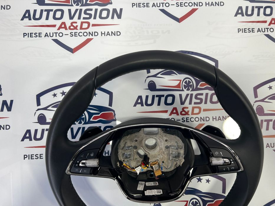 Volan Multifunctional Piele+Padele Skoda Octavia 4 Scala Superb 3