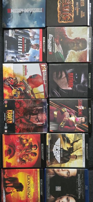 Filme blu-ray steelbook și 4k