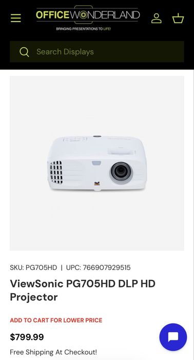 Проектор ViewSonic FHD яркий